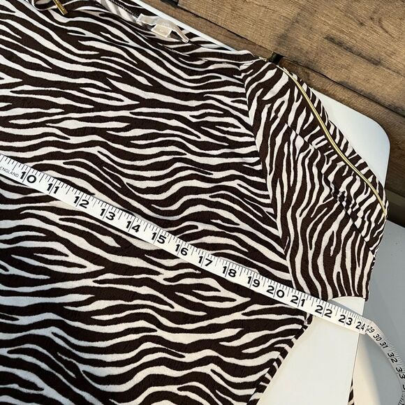 Michael Kors zebra print long sleeve knit top - M - 🙂3/$15 - Picture 7 of 8
